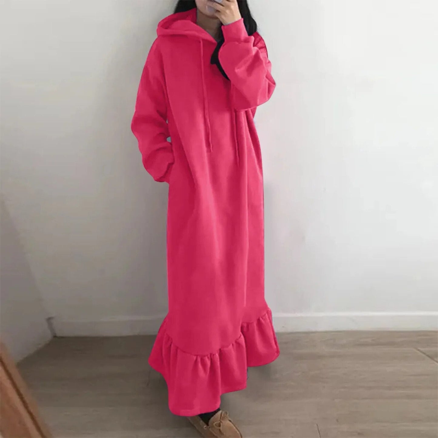 Mandy - Pulloverkleid mit Kapuze für Frauen