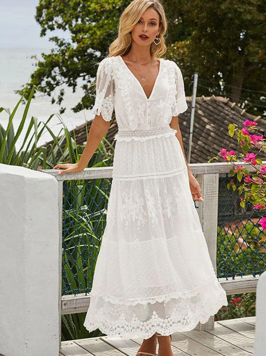 Thali - Elegantes weißes Kleid