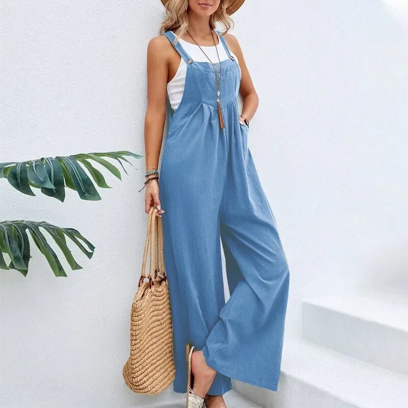 Ondine - Vintage-Overall aus Baumwolle und Leinen