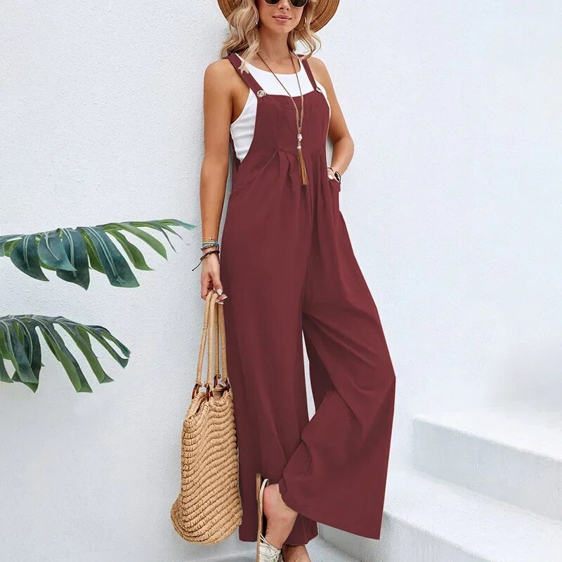 Ondine - Vintage-Overall aus Baumwolle und Leinen