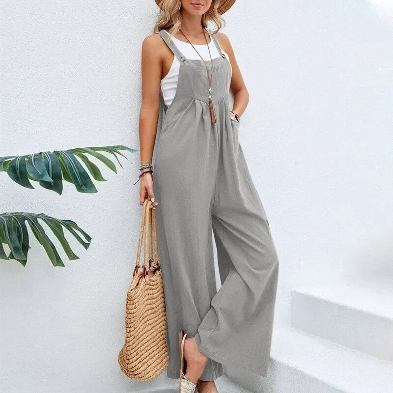 Ondine - Vintage-Overall aus Baumwolle und Leinen