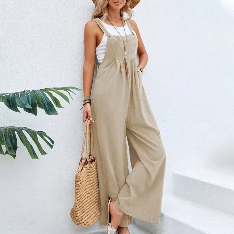 Ondine - Vintage-Overall aus Baumwolle und Leinen