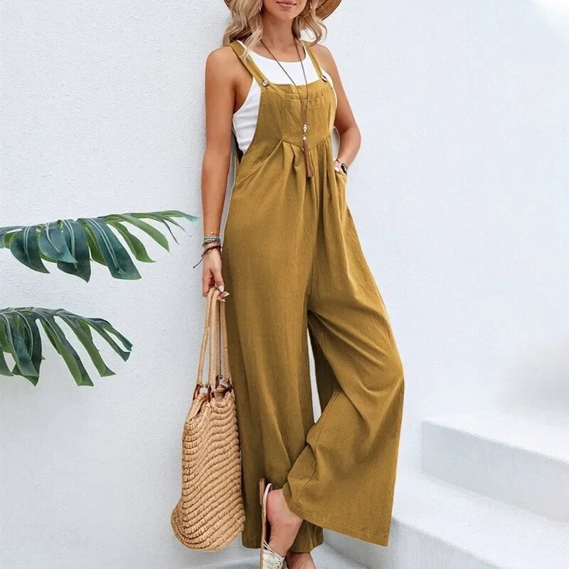 Ondine - Vintage-Overall aus Baumwolle und Leinen