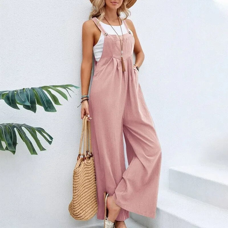 Ondine - Vintage-Overall aus Baumwolle und Leinen