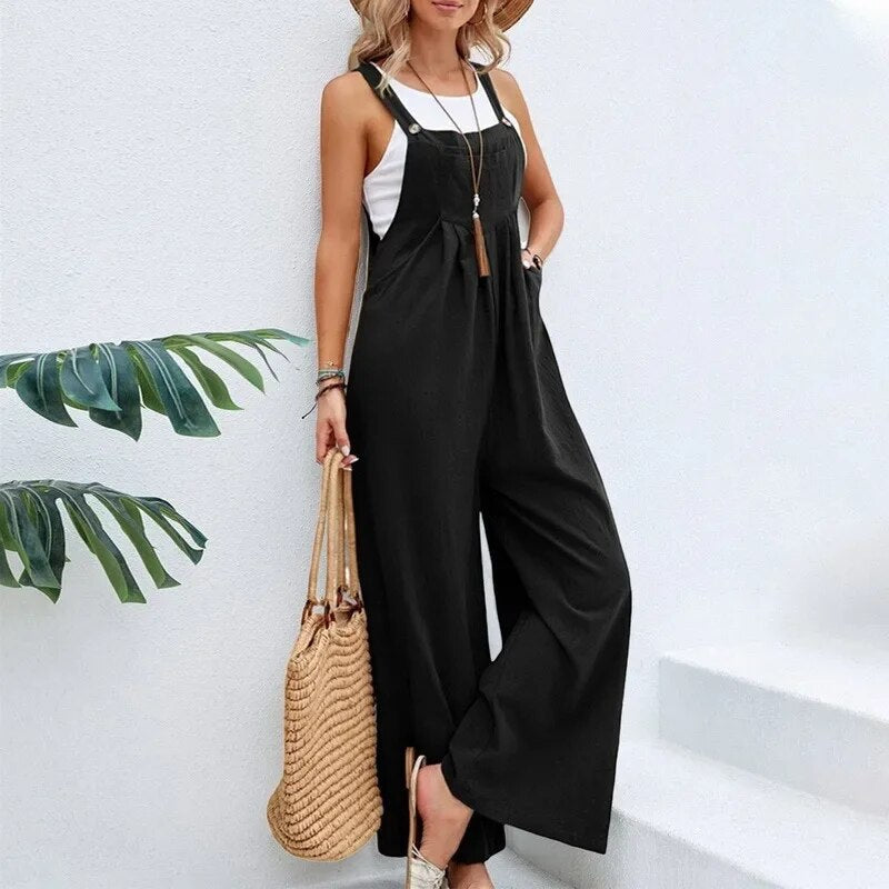 Ondine - Vintage-Overall aus Baumwolle und Leinen