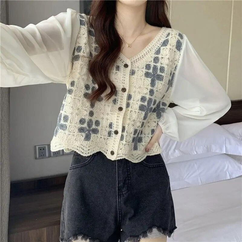 Shannon - Bluse mit Spitzenstickerei