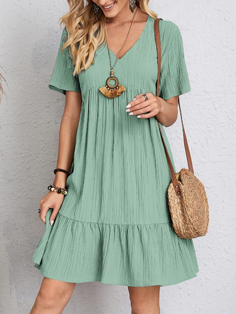 Julietta  - Weites Kleid mit V-Ausschnitt
